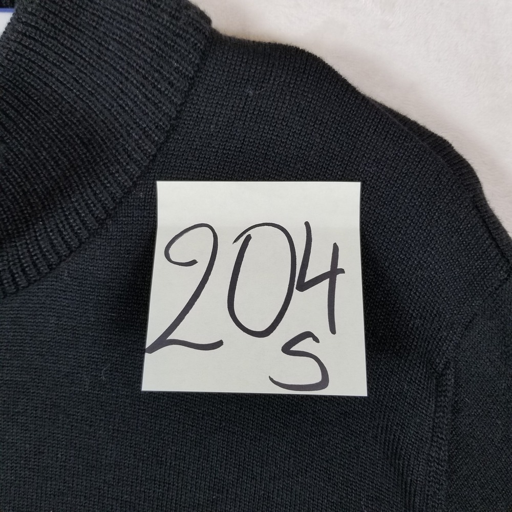 Brax Cardigan Sweater Mens 54 Black Style Jake Full Zip Mock Neck Knit Sportive - Picture 9 of 9